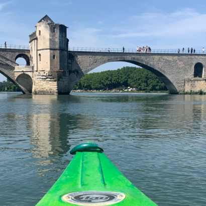Descente du Rhône en canoë autour d'Avignon