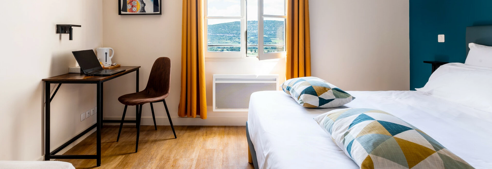 Chambre de l'Hôtel compagnon de route Le Nesk  © Abbès