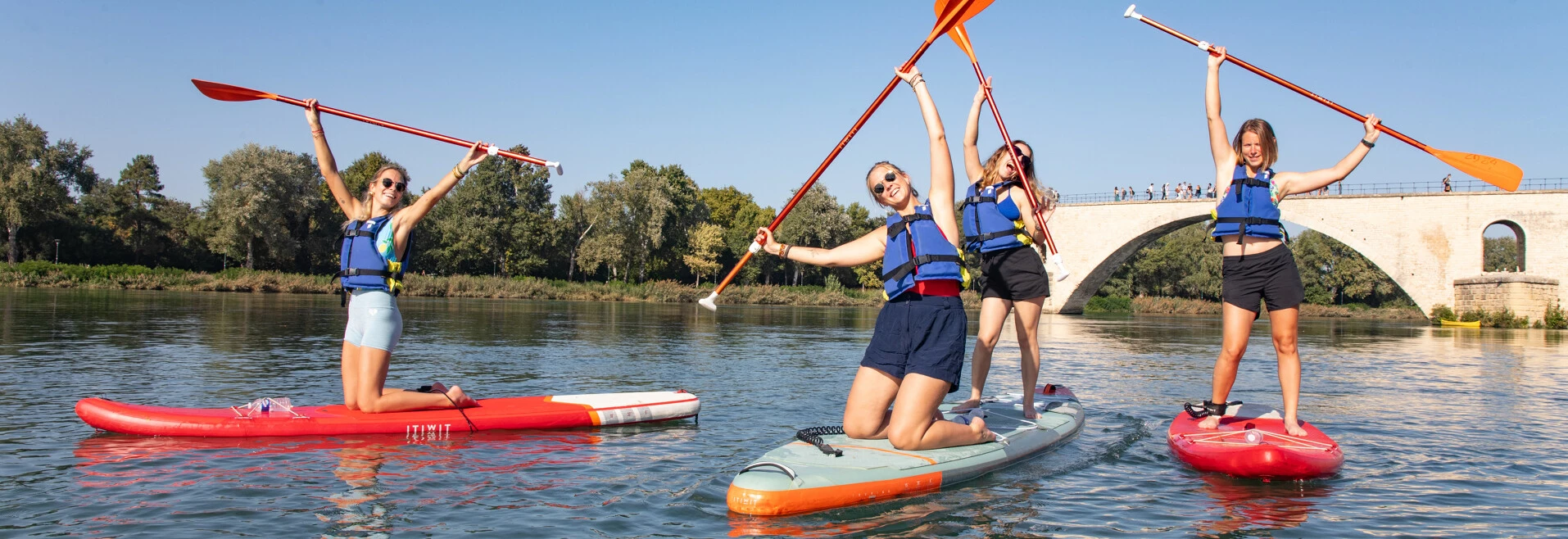 Paddle sur le Rhône  © Hocquel