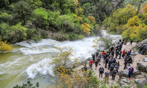 L’accès au gouffre de  Fontaine de Vaucluse restreint